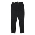 LEVI'S 721 BIG E Womens Jeans Black Slim Skinny Denim W31 L30 Zip Cotton Blend