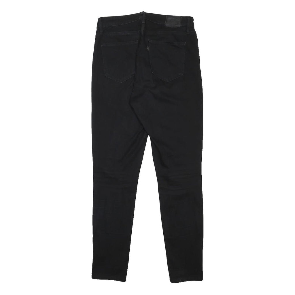 LEVI'S 721 BIG E Womens Jeans Black Slim Skinny Denim W31 L30 Zip Cotton Blend