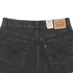 LEVI'S Womens Black Denim 501 Shorts M W32 Classic Fit Cotton Blend Casual