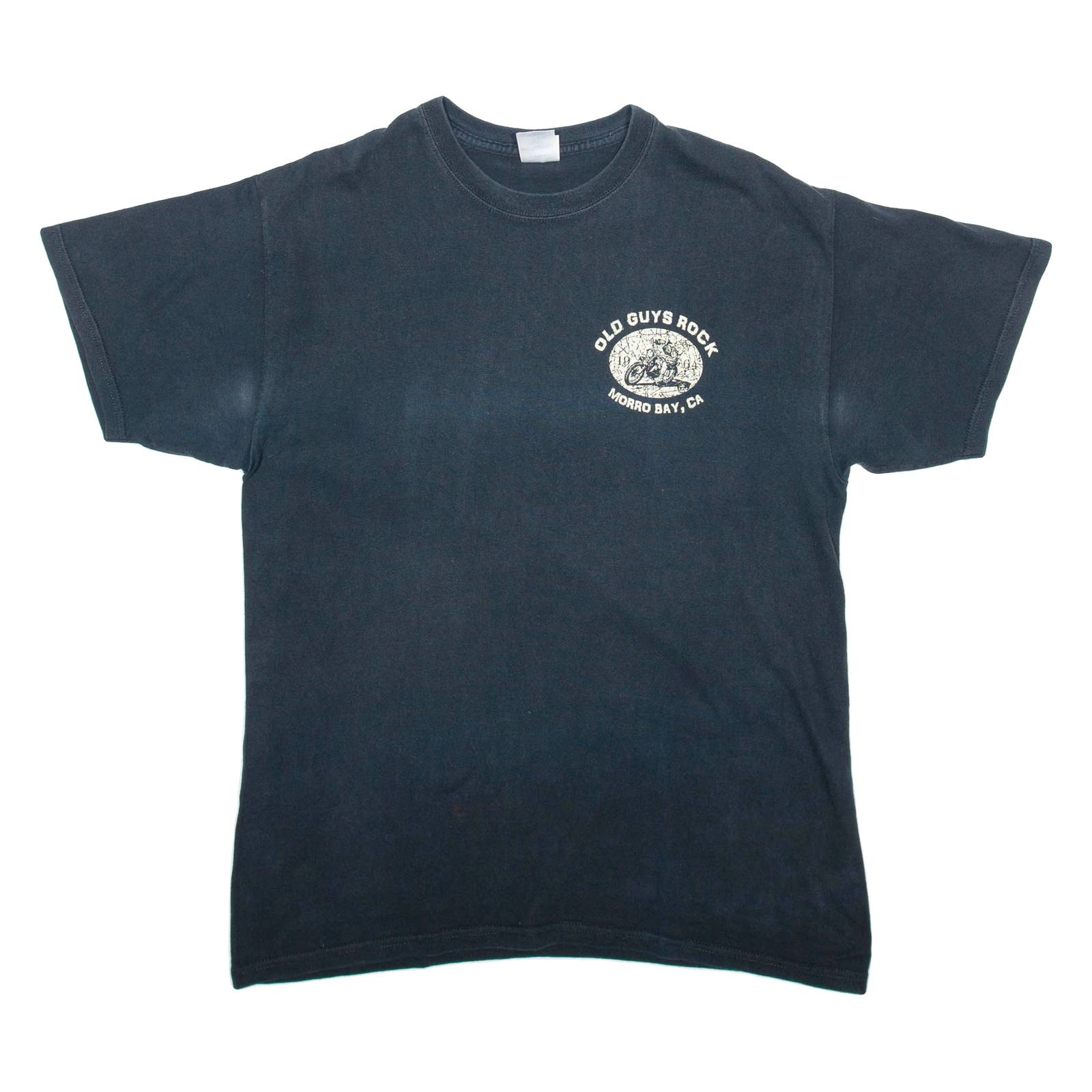 GILDAN Mens T-Shirt Black USA L