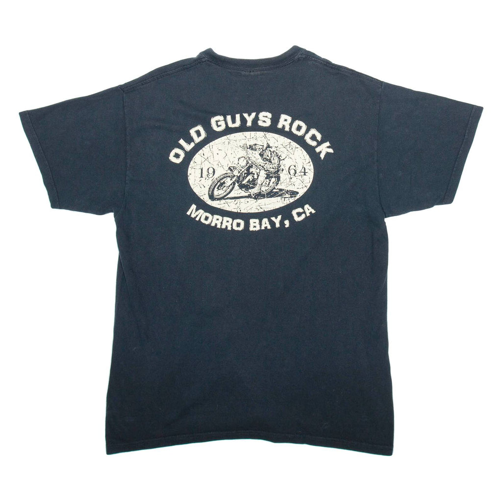 GILDAN Mens T-Shirt Black USA L