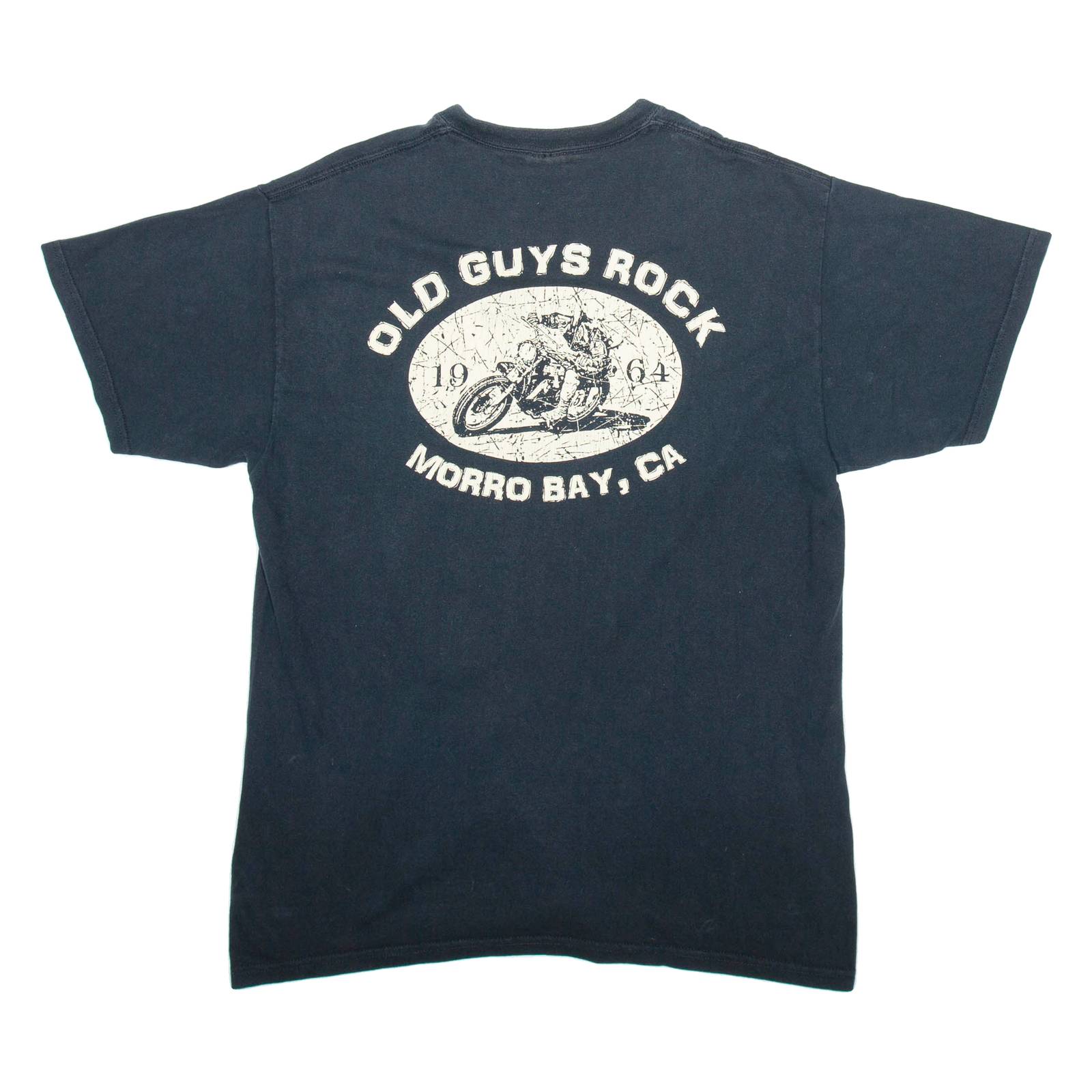 GILDAN Mens T-Shirt Black USA L