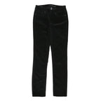 CALVIN KLEIN JEANS Womens Cotton Blend Black Regular Fit Skinny Trousers W28 L30