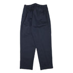 Womens Relaxed Navy Blue Cotton Blend Trousers W29 L30 Zip Closure