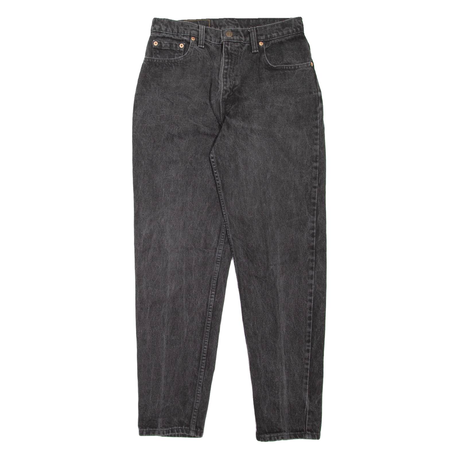 LEVI'S 550 Womens Jeans Black Regular Mom 90s W28 L29