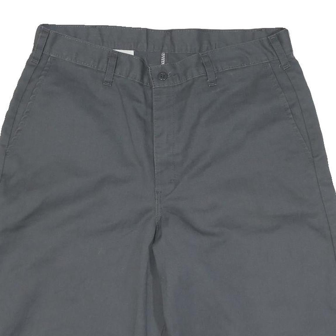 DICKIES Mens Shorts Grey Casual L W34 Workwear Cotton Blend Durable