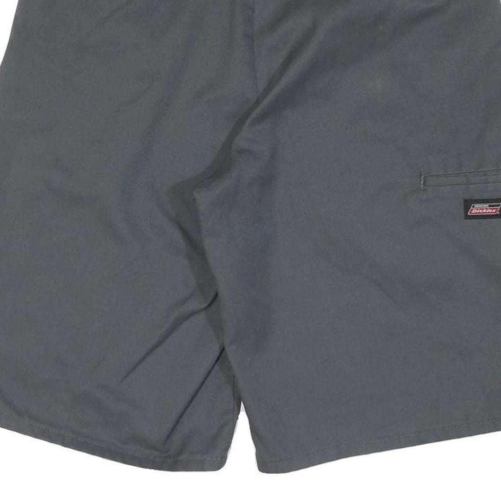 DICKIES Mens Shorts Grey Casual L W34 Workwear Cotton Blend Durable