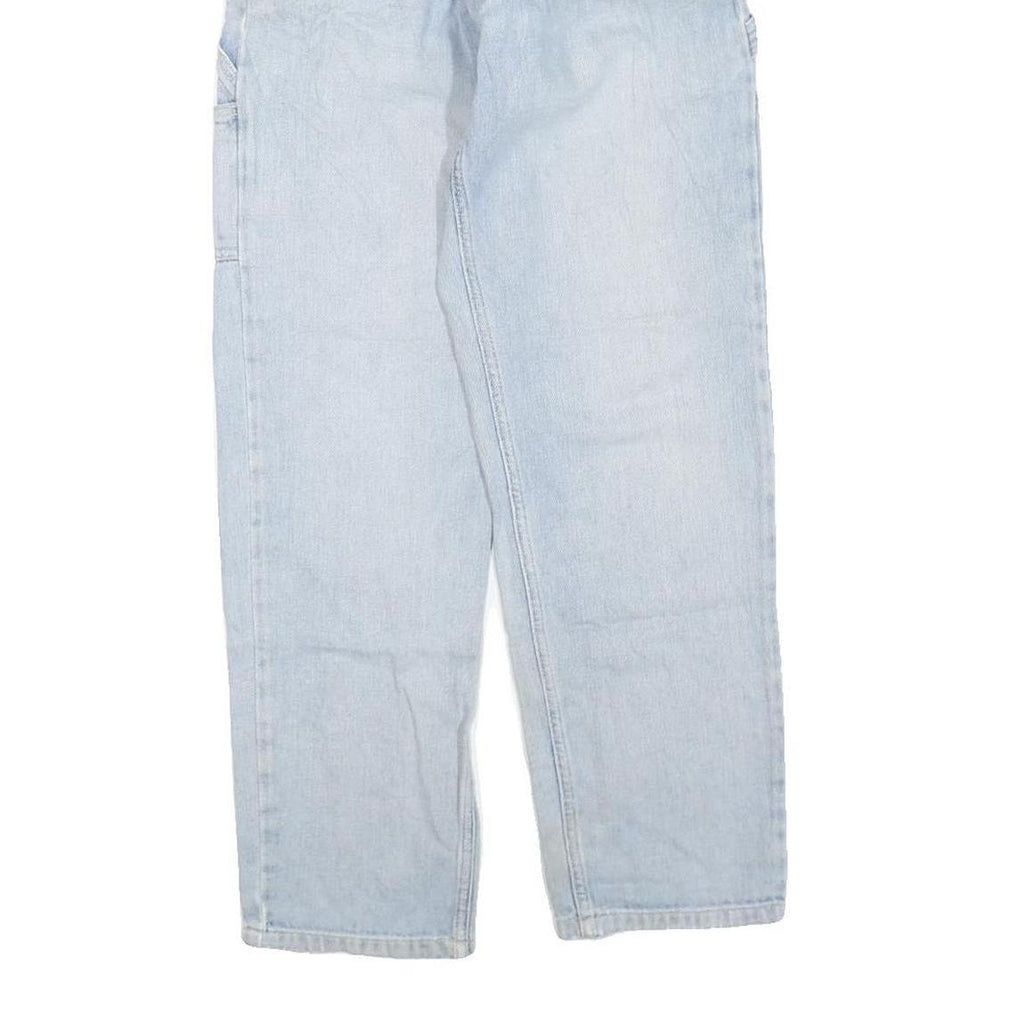 CARHARTT Womens Blue Denim Regular Fit Straight Leg Cotton Blend Light W26 L27