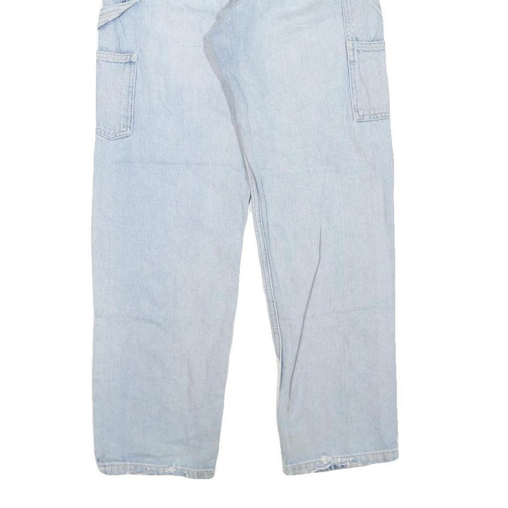 CARHARTT Womens Blue Denim Regular Fit Straight Leg Cotton Blend Light W26 L27