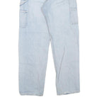 CARHARTT Womens Blue Denim Regular Fit Straight Leg Cotton Blend Light W26 L27