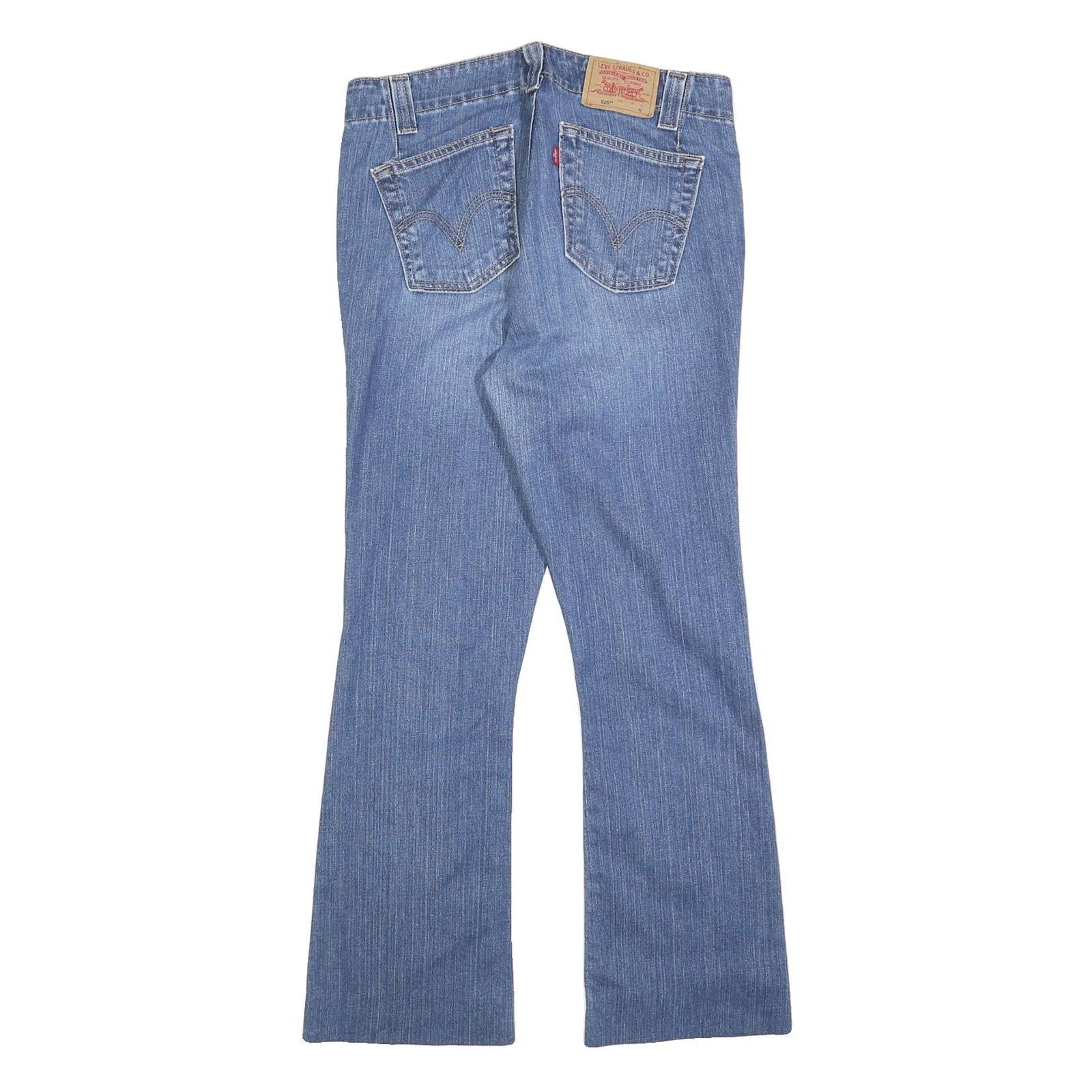 LEVI'S 525 Womens Jeans Blue Regular Flared Denim Medium W30 L27 Zip Cotton