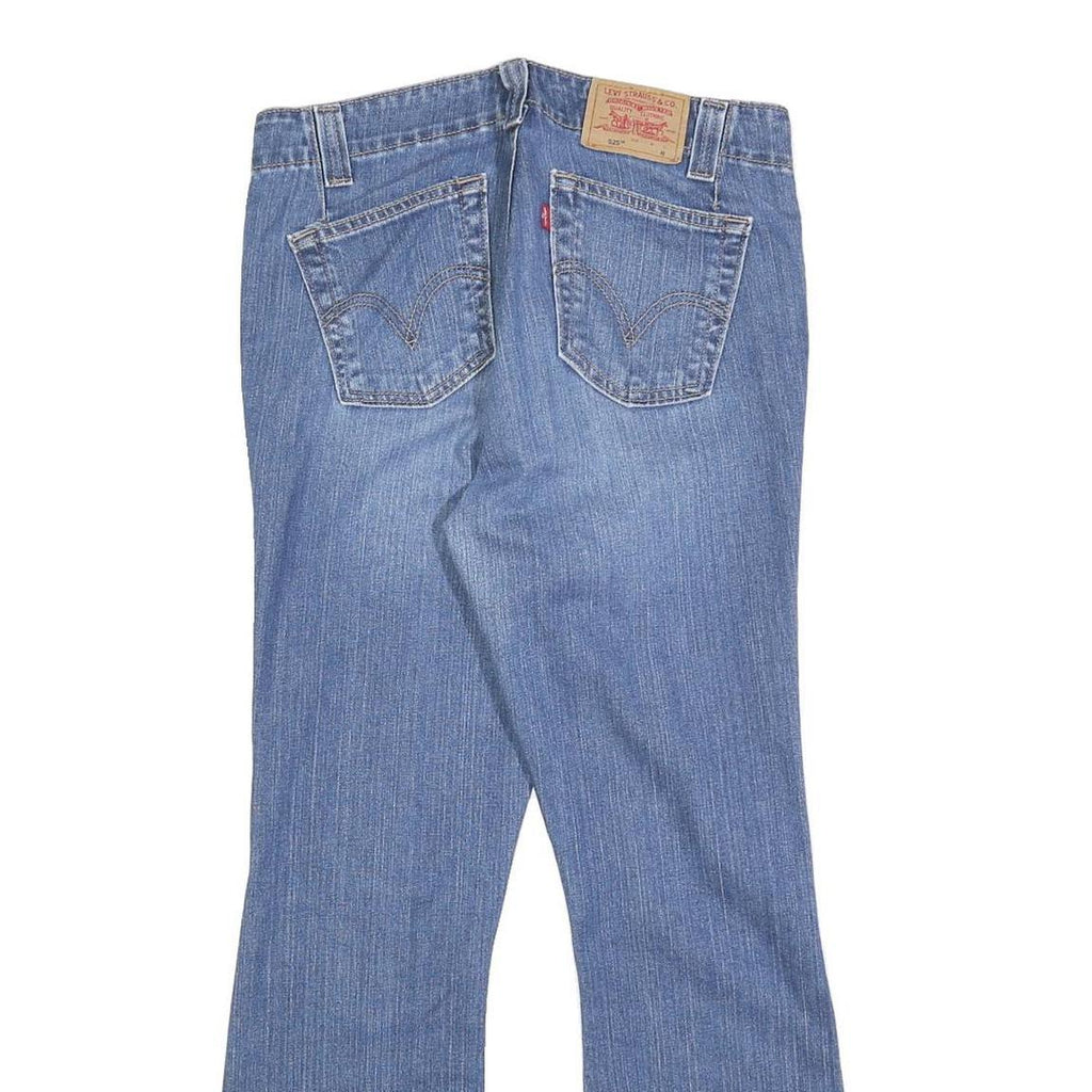 LEVI'S 525 Womens Jeans Blue Regular Flared Denim Medium W30 L27 Zip Cotton