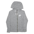 NIKE Womens Grey Full Zip Hoodie L Cotton Blend Casual Sportswear
