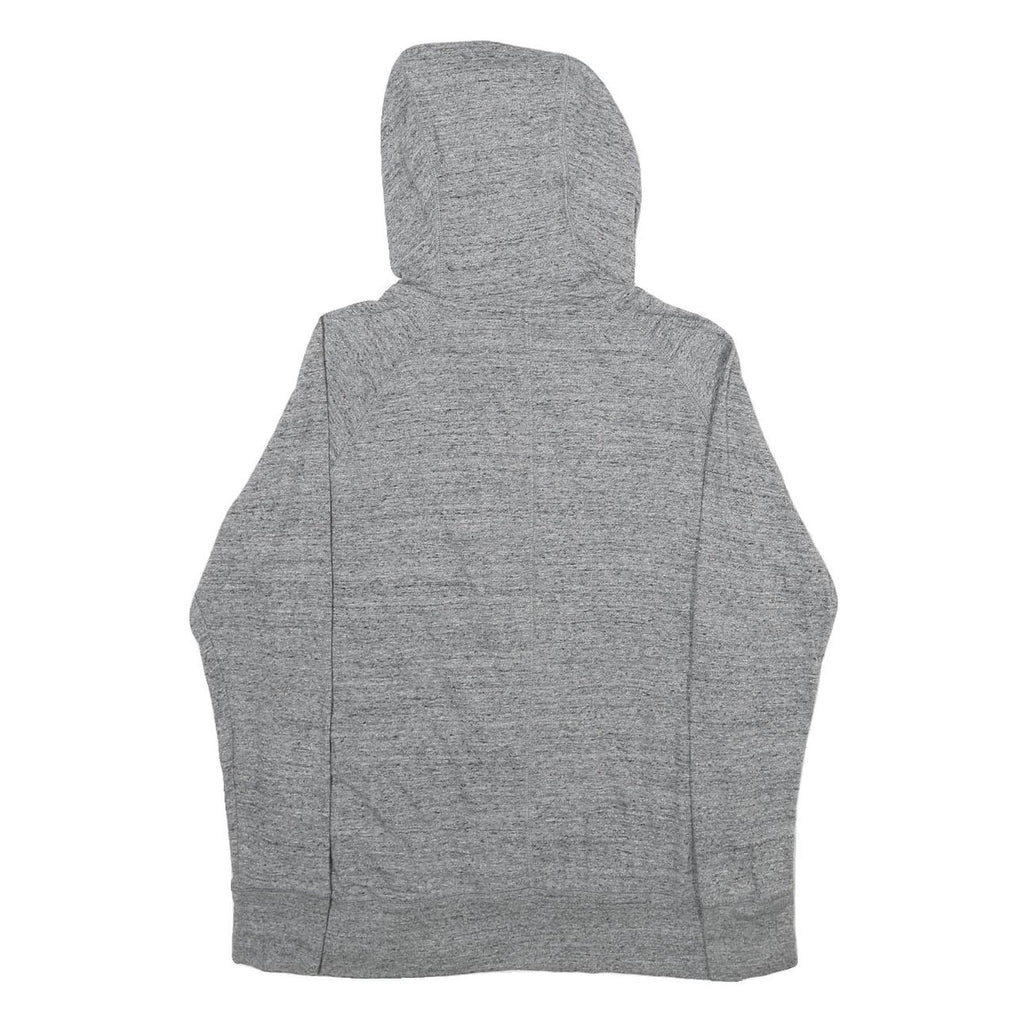 NIKE Womens Grey Full Zip Hoodie L Cotton Blend Casual Sportswear