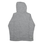 NIKE Womens Grey Full Zip Hoodie L Cotton Blend Casual Sportswear