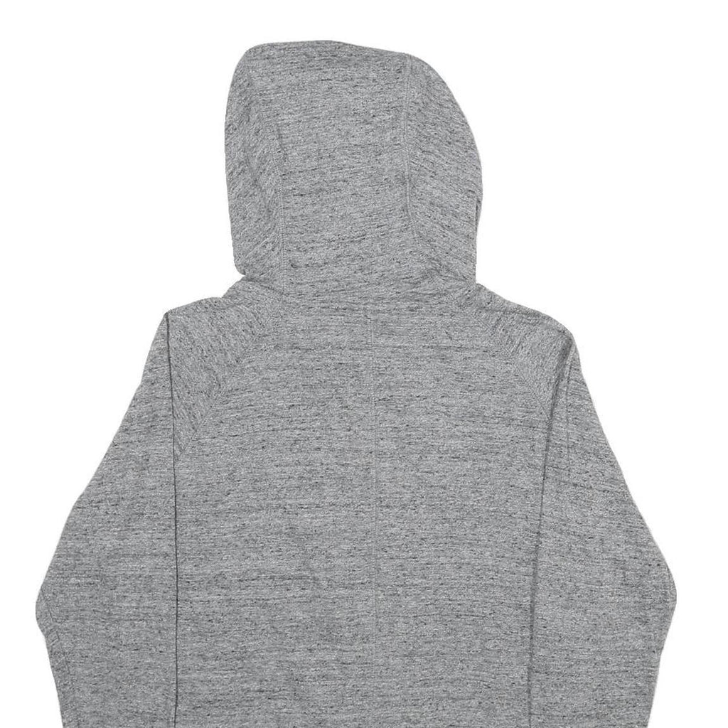 NIKE Womens Grey Full Zip Hoodie L Cotton Blend Casual Sportswear