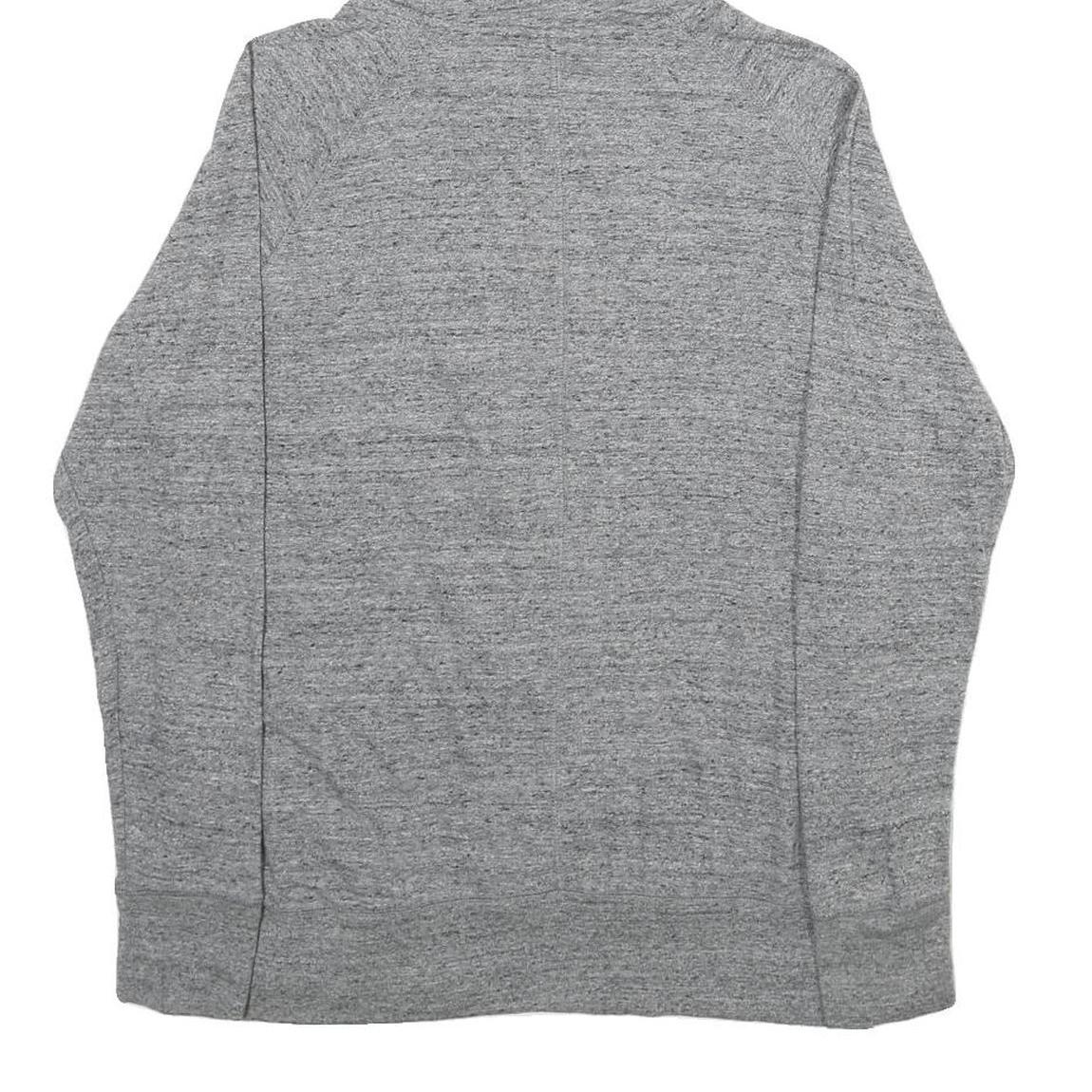 NIKE Womens Grey Full Zip Hoodie L Cotton Blend Casual Sportswear