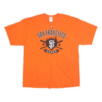 GILDAN Mens Orange San Francisco Gamer Graphic T-Shirt XL Short Sleeve Crew Neck