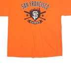 GILDAN Mens Orange San Francisco Gamer Graphic T-Shirt XL Short Sleeve Crew Neck