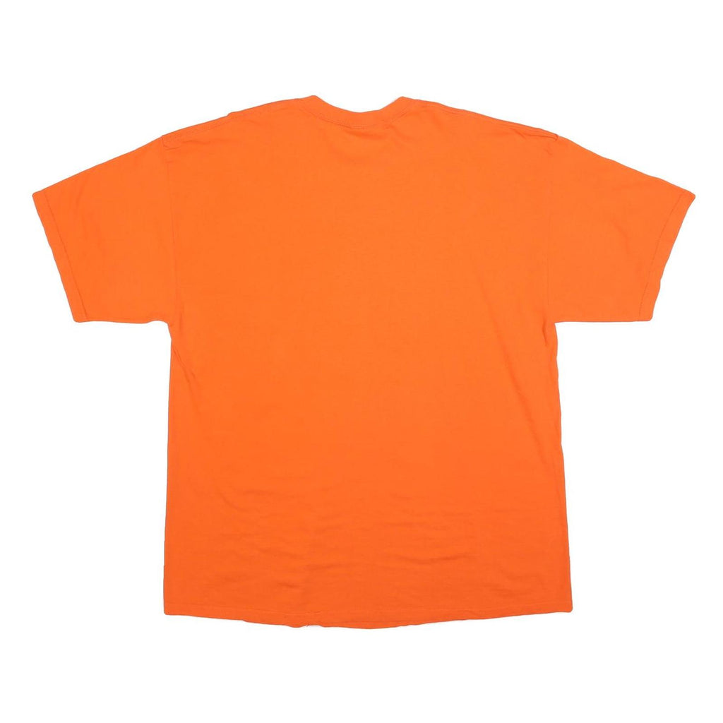 GILDAN Mens Orange San Francisco Gamer Graphic T-Shirt XL Short Sleeve Crew Neck