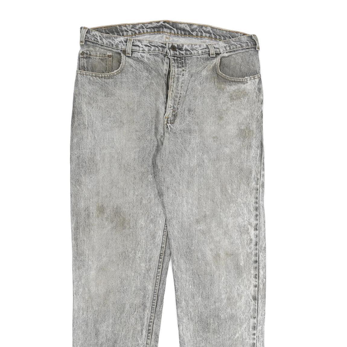 LEVI'S 555 Mens Jeans Light Blue Regular Straight Denim W36 L33 Zip