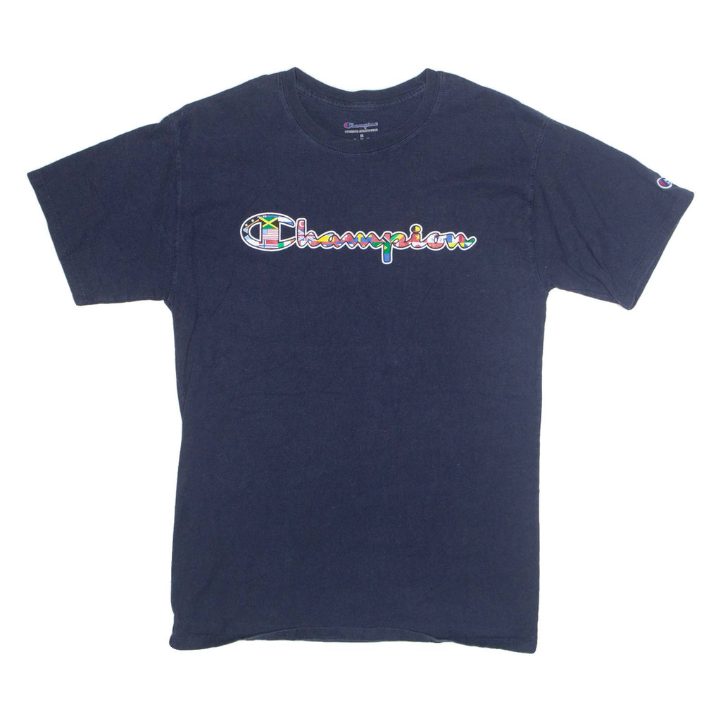 CHAMPION Womens T-Shirt Blue M