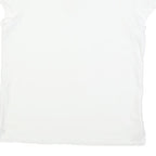ADIDAS Womens White Short Sleeve Plain Polo Shirt S Cotton Blend Sport