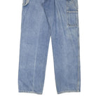 DICKIES Mens Jeans Blue Regular Straight Denim W32 L33 Workwear Zip Closure