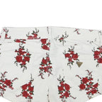 GUESS Womens White & Red Floral Print Casual Shorts XXS W26 Cotton Blend