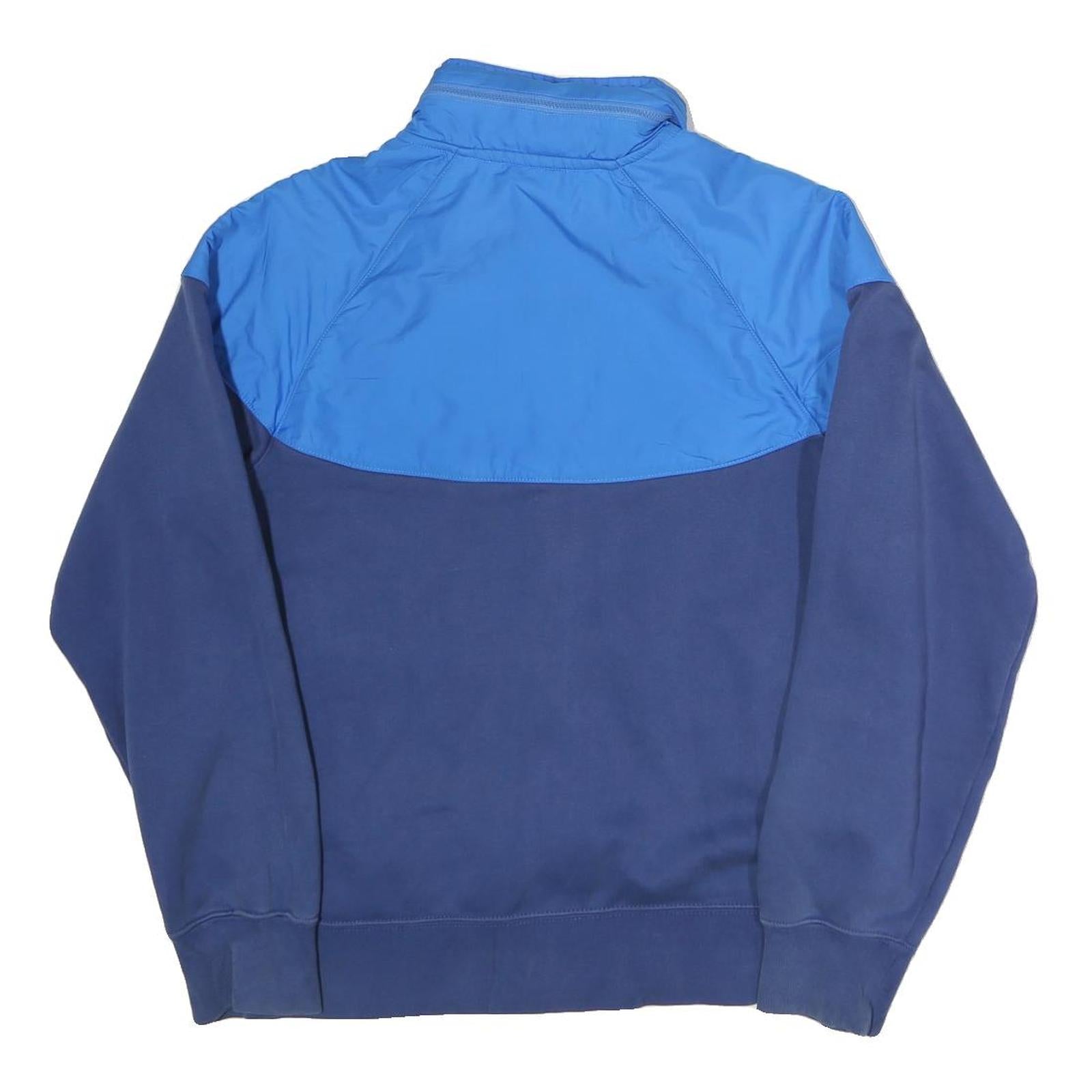 NIKE Mens Blue & Navy Air Jacket S Cotton Colourblock Zip Casual Sportswear