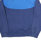 NIKE Mens Blue & Navy Air Jacket S Cotton Colourblock Zip Casual Sportswear