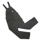 CARHARTT Mens Black Cotton Dungarees Regular Fit M W36 L30 Workwear Utility