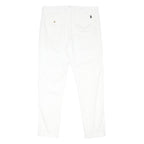 POLO RALPH LAUREN Womens Cotton Blend White Regular Fit Straight Trousers W33