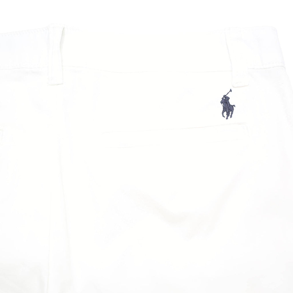 POLO RALPH LAUREN Womens Cotton Blend White Regular Fit Straight Trousers W33