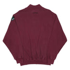 ADIDAS Equipment Mens Maroon Sweatshirt Half Zip M Cotton Blend Sportswear