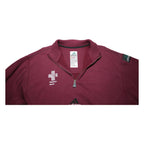ADIDAS Equipment Mens Maroon Sweatshirt Half Zip M Cotton Blend Sportswear