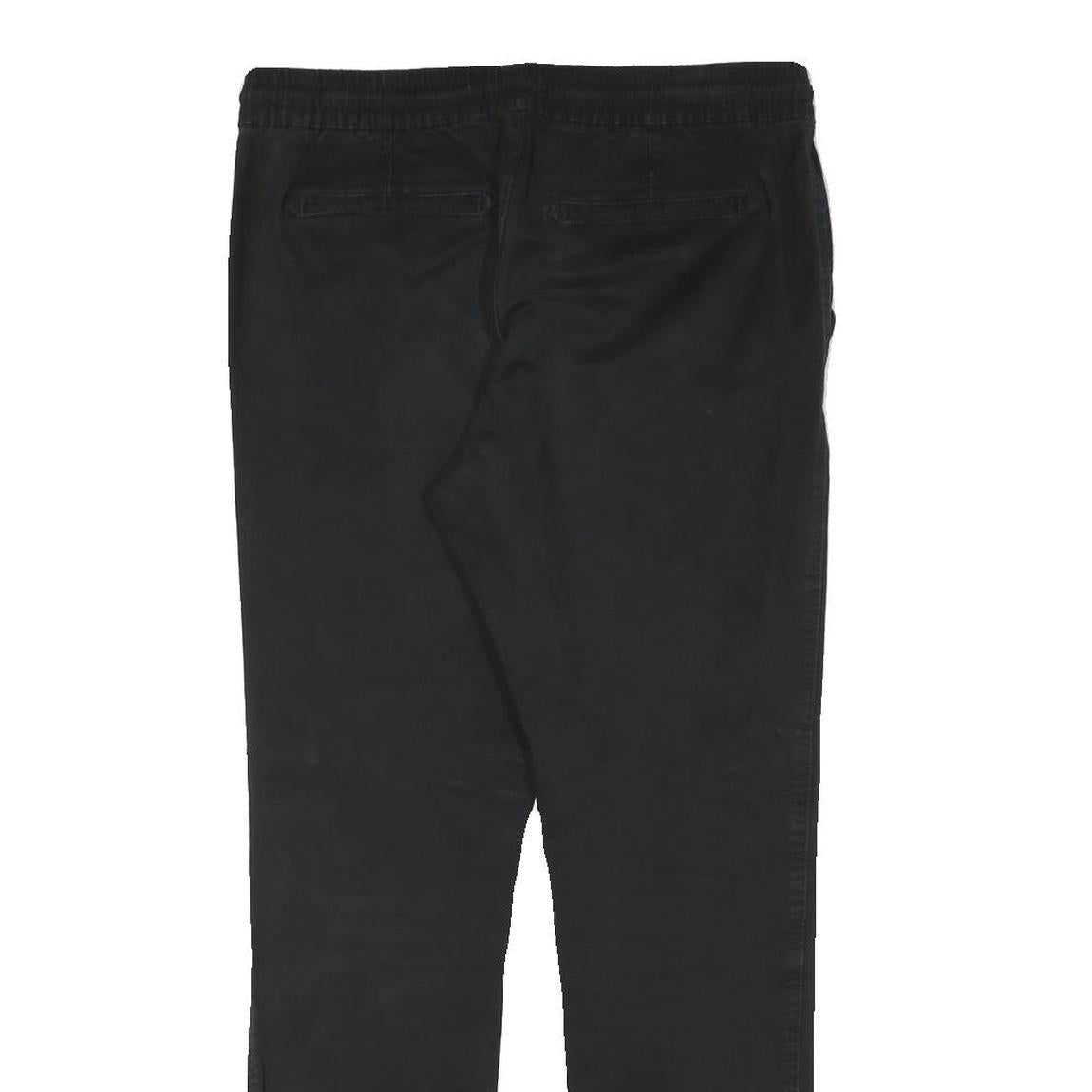 CLOCKHOUSE Mens Black Slim Drawstring Trousers W32 L30 Casual Cotton Blend