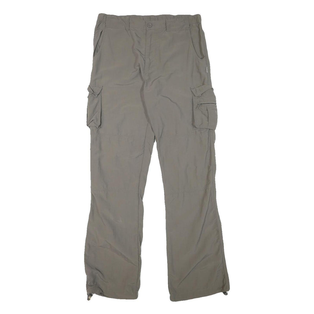 SWITCHER Mens Polyester Blend Beige Regular Cargo Trousers W30 L32 Outdoor