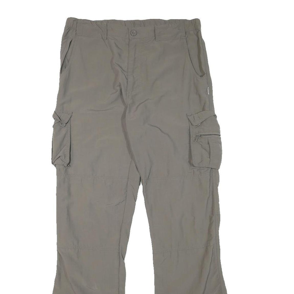SWITCHER Mens Polyester Blend Beige Regular Cargo Trousers W30 L32 Outdoor