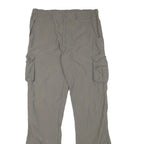 SWITCHER Mens Polyester Blend Beige Regular Cargo Trousers W30 L32 Outdoor