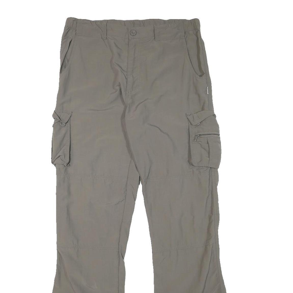 SWITCHER Mens Polyester Blend Beige Regular Cargo Trousers W30 L32 Outdoor