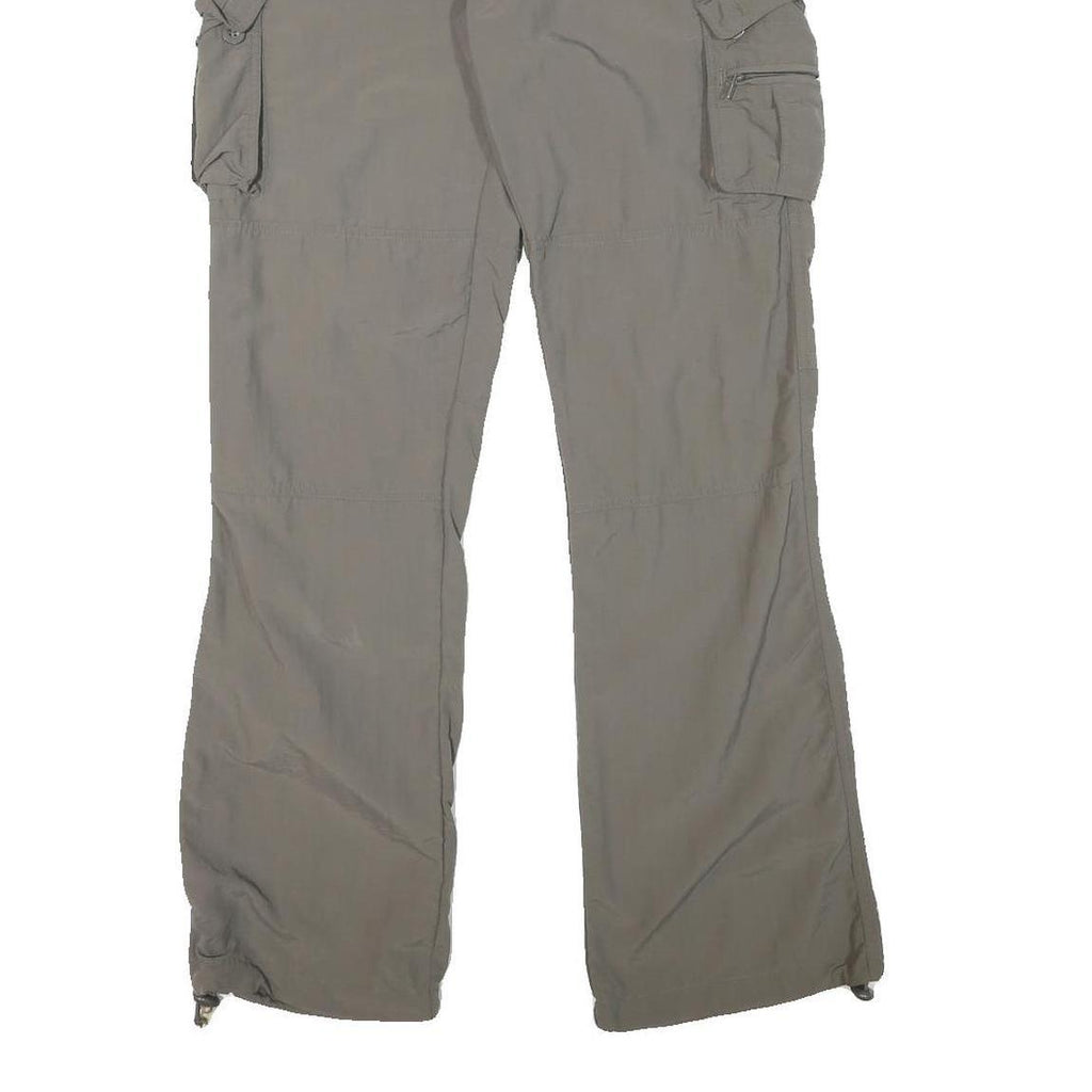 SWITCHER Mens Polyester Blend Beige Regular Cargo Trousers W30 L32 Outdoor