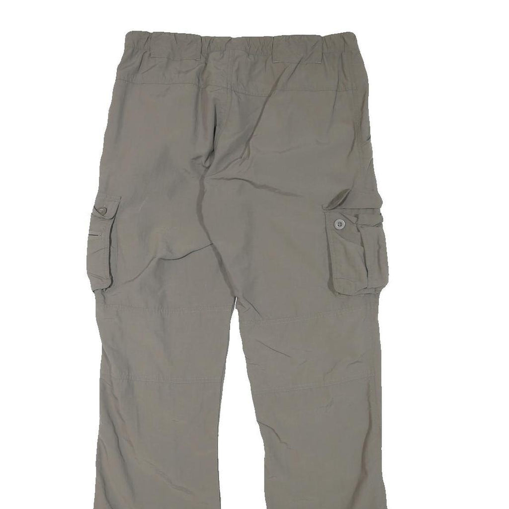 SWITCHER Mens Polyester Blend Beige Regular Cargo Trousers W30 L32 Outdoor