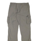 SWITCHER Mens Polyester Blend Beige Regular Cargo Trousers W30 L32 Outdoor