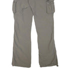 SWITCHER Mens Polyester Blend Beige Regular Cargo Trousers W30 L32 Outdoor