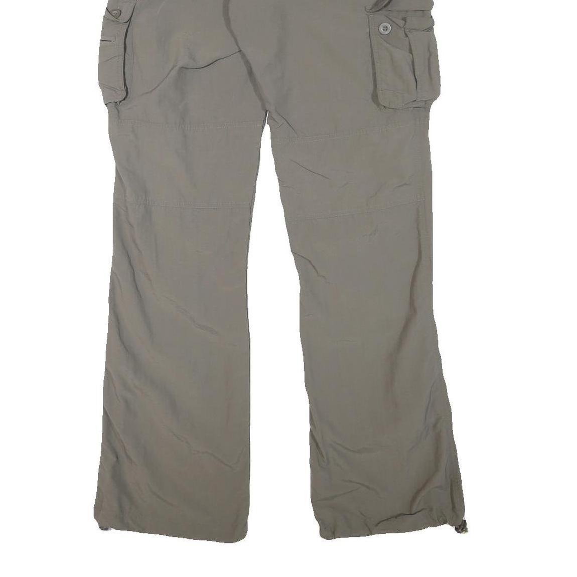 SWITCHER Mens Polyester Blend Beige Regular Cargo Trousers W30 L32 Outdoor