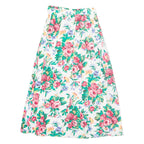 PENDLETON Womens Pleated Skirt Cream Long 90s Floral XS