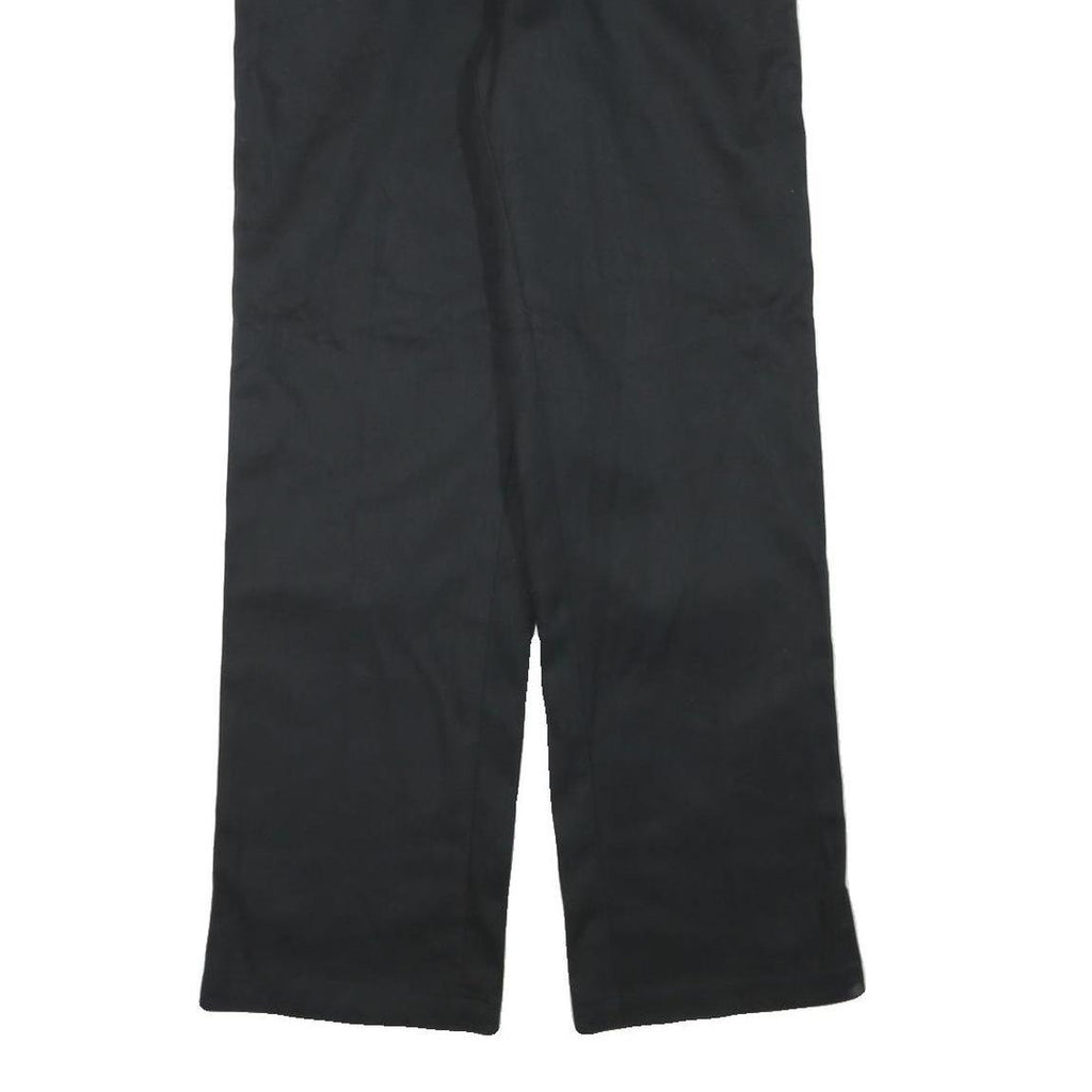DICKIES Mens Cotton Blend Black Regular Fit Straight Leg Trousers W30 L31