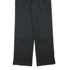 DICKIES Mens Cotton Blend Black Regular Fit Straight Leg Trousers W30 L31