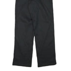 DICKIES Mens Cotton Blend Black Regular Fit Straight Leg Trousers W30 L31
